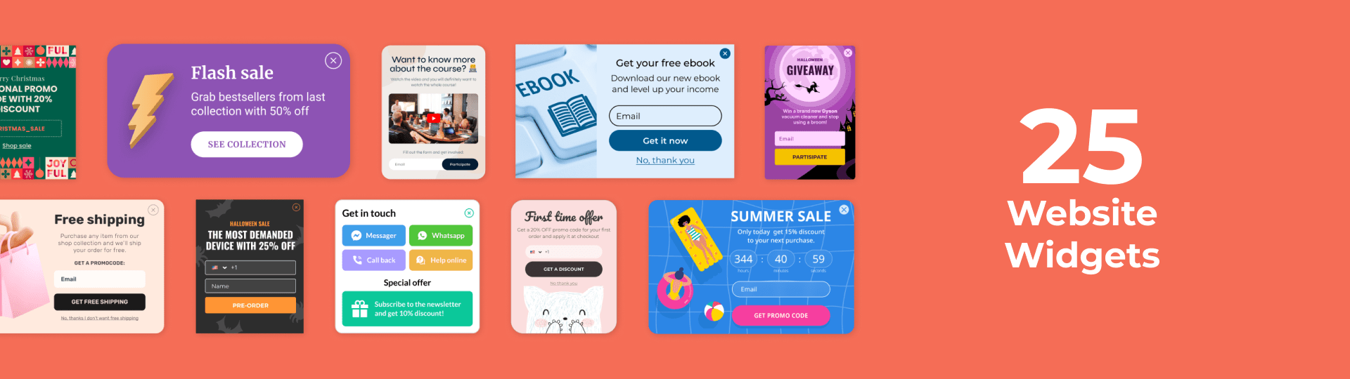 25 Website Widgets to Embed in 2025